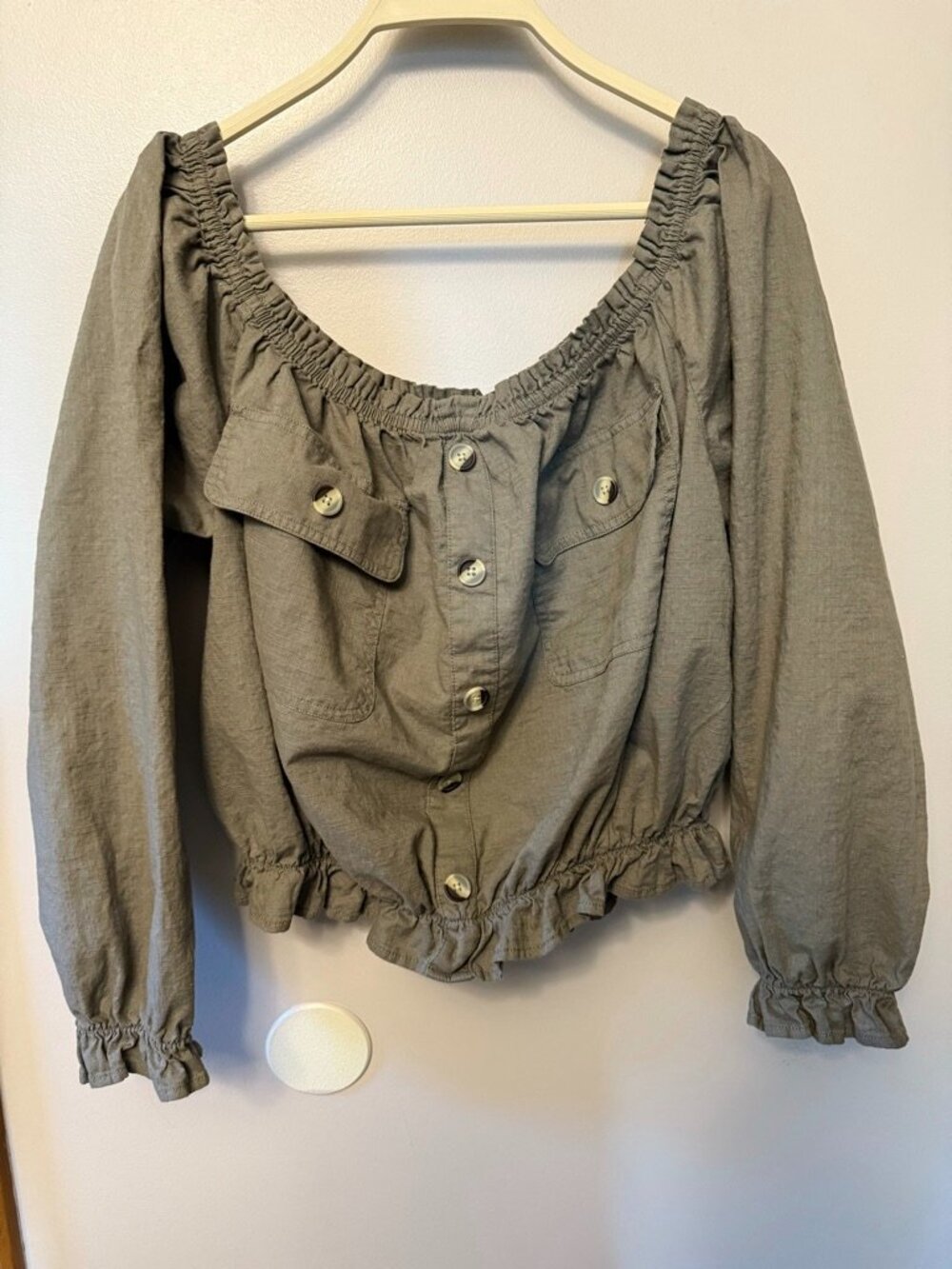 Arizona Jean Co Crop Top Long Sleeve